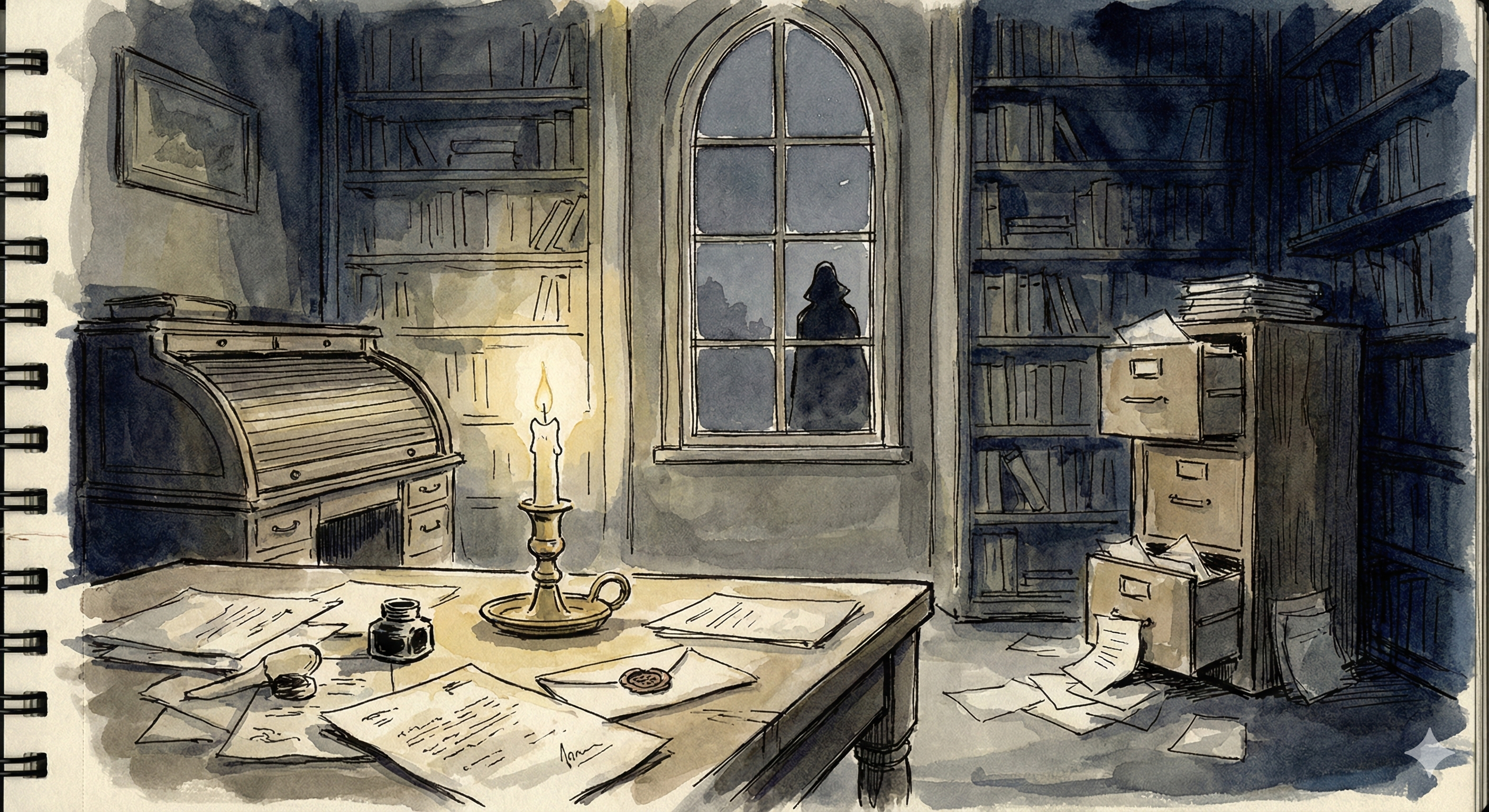 Capital Archive reading room at dawn