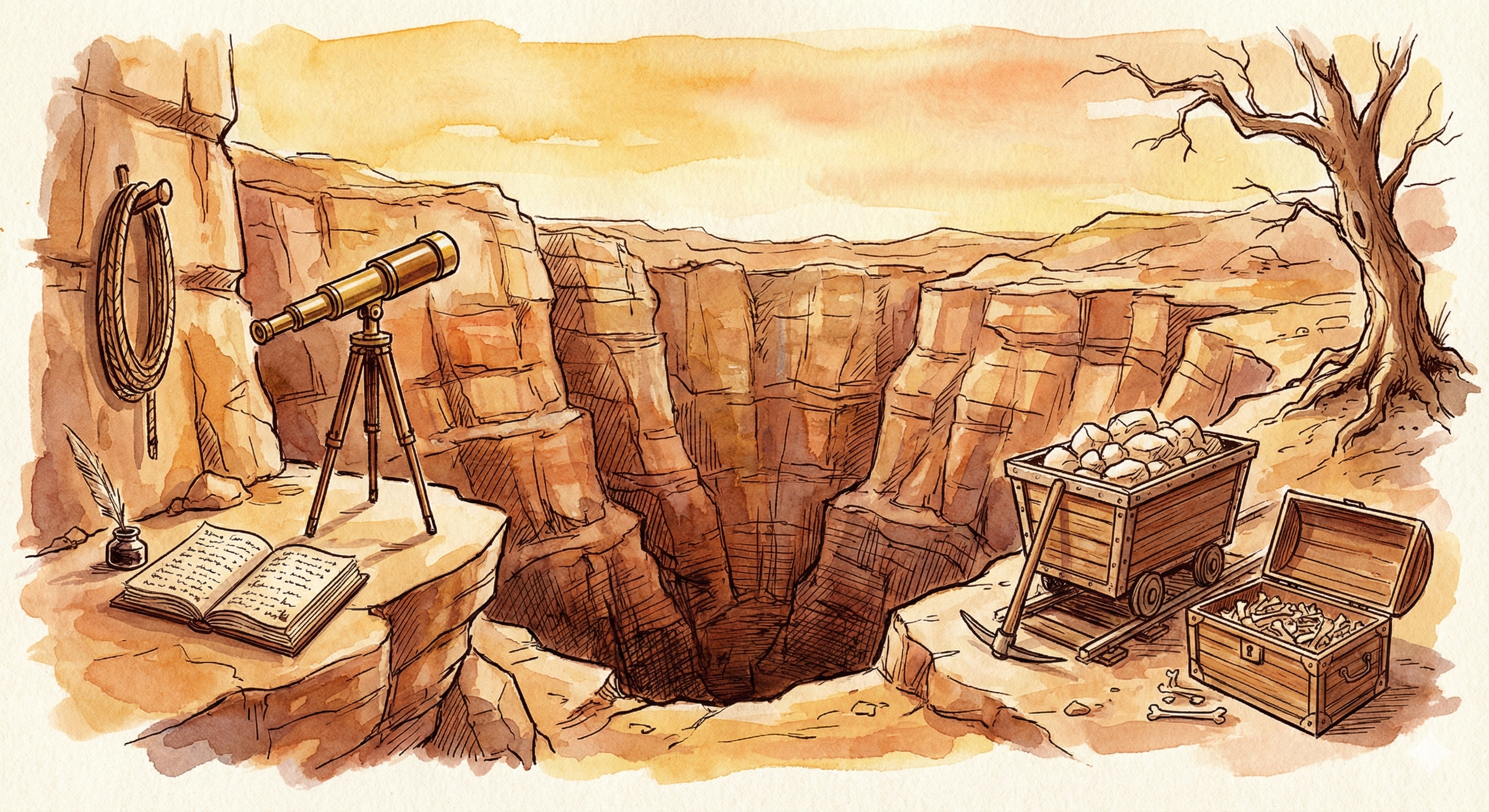 Yeller Quarry at dusk